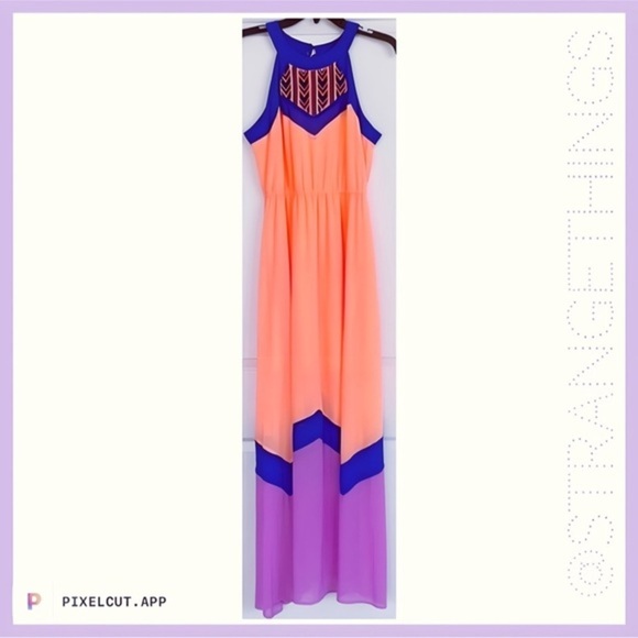 Dillards GB‎ XS Maxi Dress - Picture 2 of 7